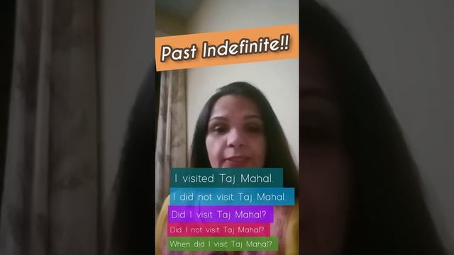 Learn Past Indefinite Tense/Simple Past Tense || Rachna Sharma смотреть онлайн