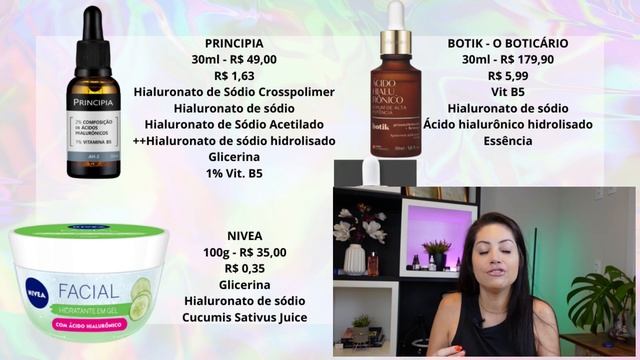 Especialista Avalia Séruns de Ácido Hialurônico - O Boticário, Nivea, Principia | Dra. Greice Morae смотреть онлайн