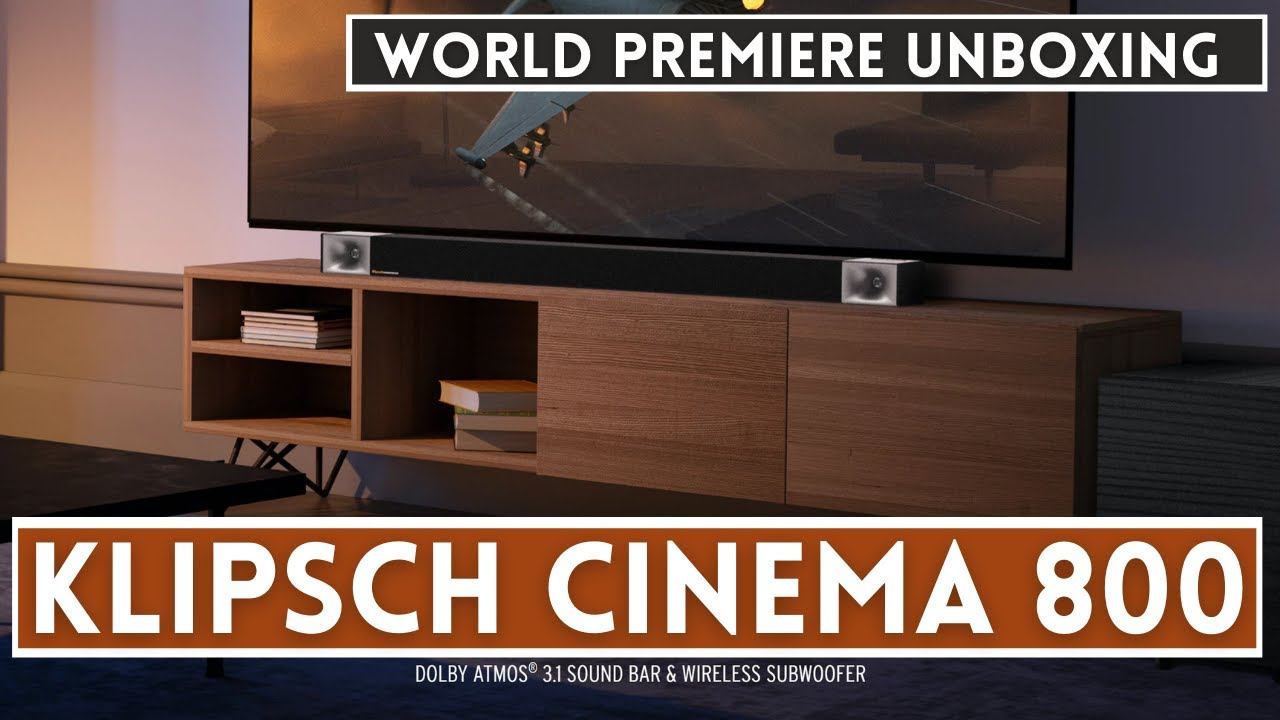 Klipsch Cinema 800 3.1 ATMOS Soundbar LIVE Unboxing (It was probably just a little TOO live!) смотреть онлайн