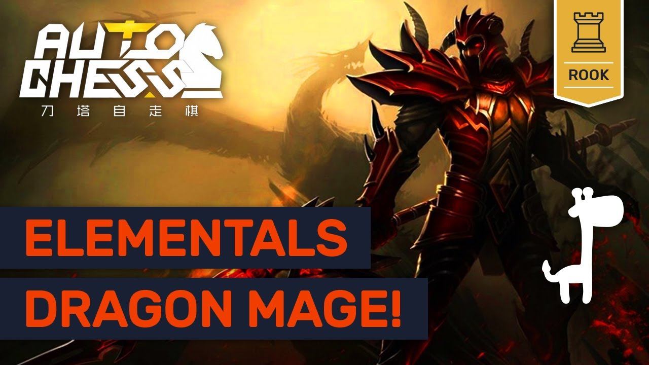 ELEMENTAL DRAGONS MAGE!! Dota Auto Chess HIGH RANK ROOK REPLAYS! смотреть онлайн