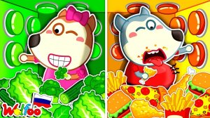 Lucy на русском | Да, Овощи! Здоровая пища против нездоровой пищи | Мультфильм для детей@LucyRussia