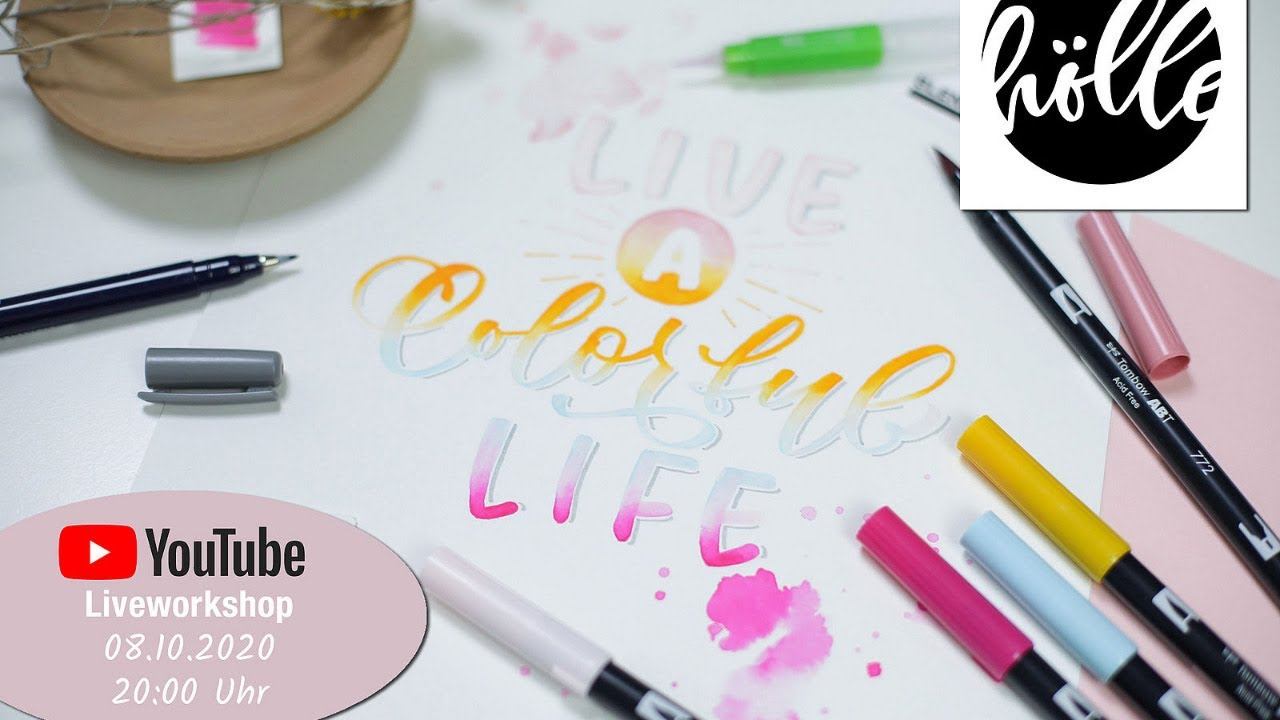 Blended Lettering with the Tombow x Frau Hölle Blended Lettering Sets [DE] смотреть онлайн