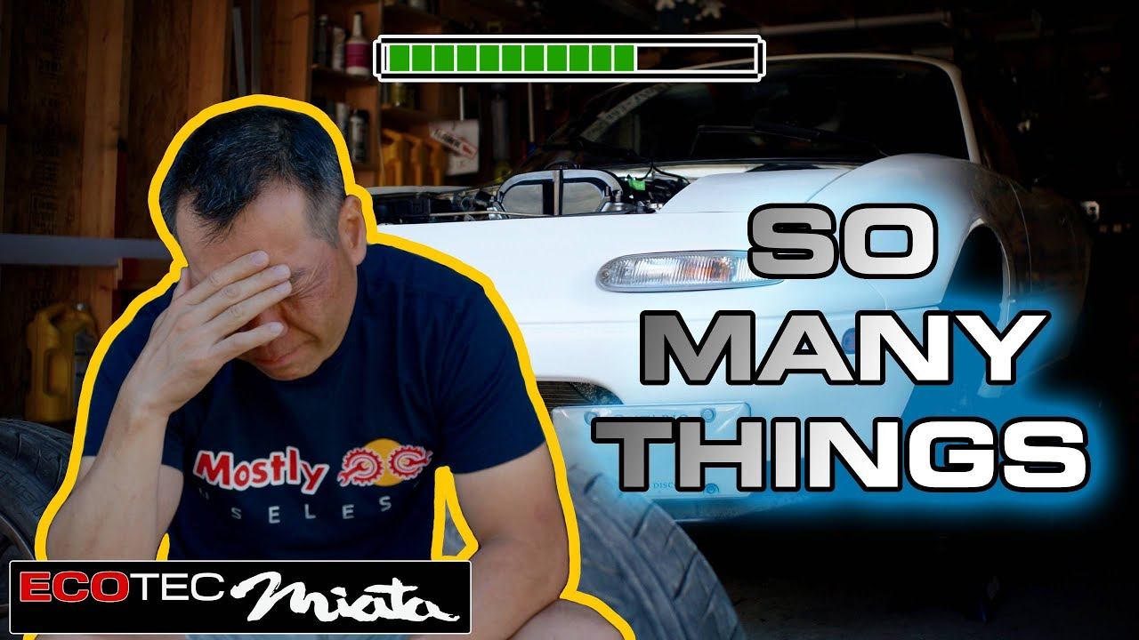 ENGINE SWAP PROGRESS Wires and Throttle and Radiator, Oh My! DIY Ecotec Miata Swap смотреть онлайн