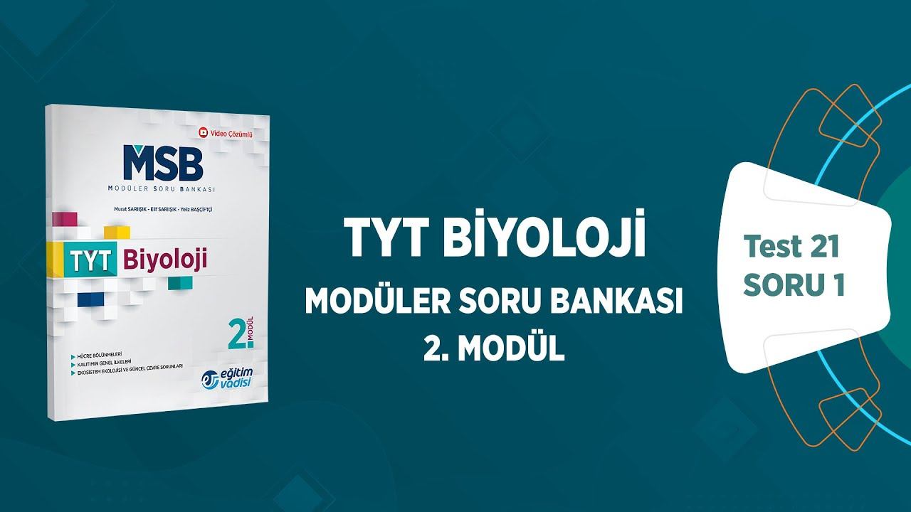 TYT Biyoloji Moduler Soru Bankası Modul 02 Test 21 Soru Çözümleri смотреть онлайн