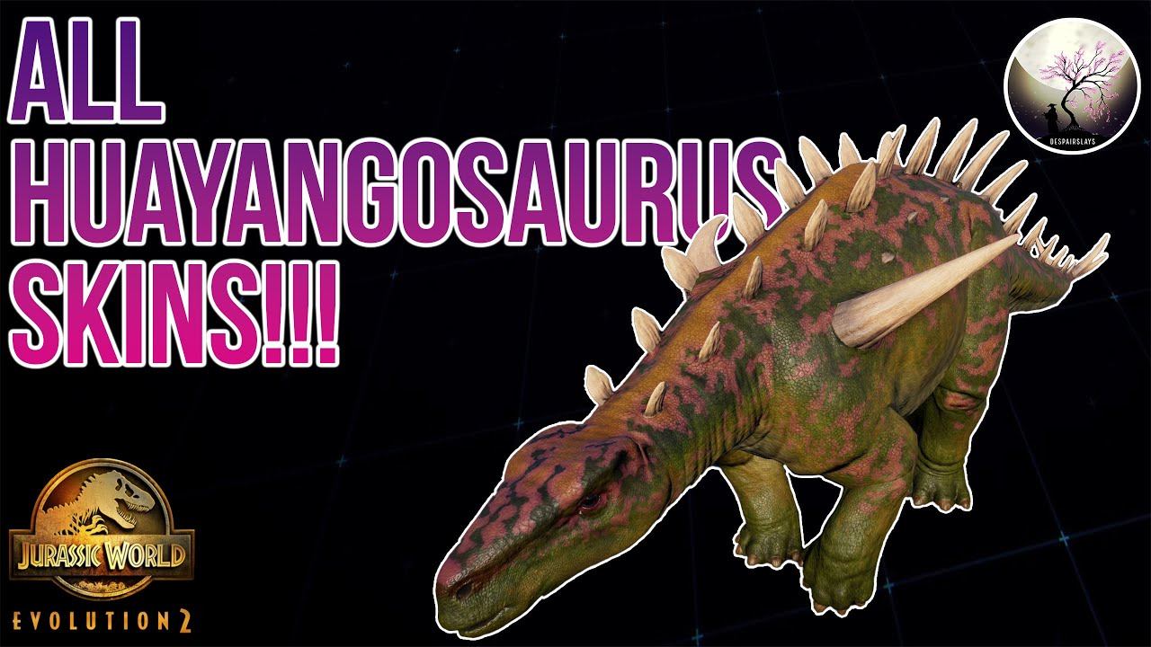 ALL HUAYANGOSAURUS SKINS SHOWCASE!!! - Jurassic World Evolution 2 Deluxe Edition смотреть онлайн