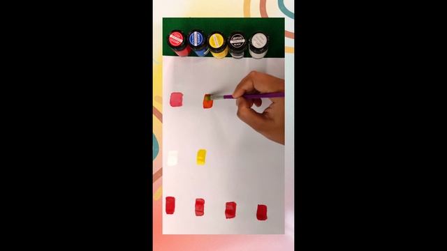 Pink, Orange, Navy Blue and Chocolate from Red Color Mixing | How to Mix Primary & Secondary Colour смотреть онлайн
