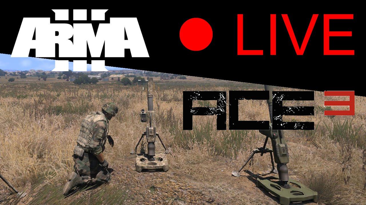 ARMA3 Live: [ACE3] การสอนยิงปืนครก Mk6 Mortar ใน ACE3 смотреть онлайн