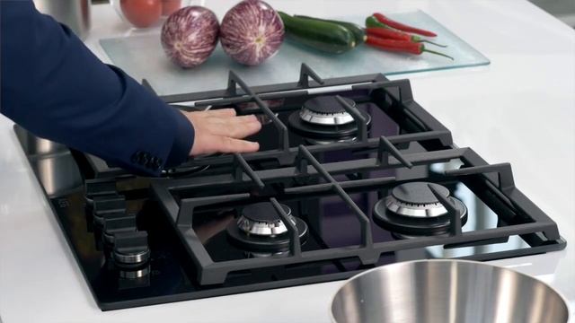 כיריים גז זכוכית 60 ס"מ STEP POWER עם טיימר מובנה של AEG смотреть онлайн