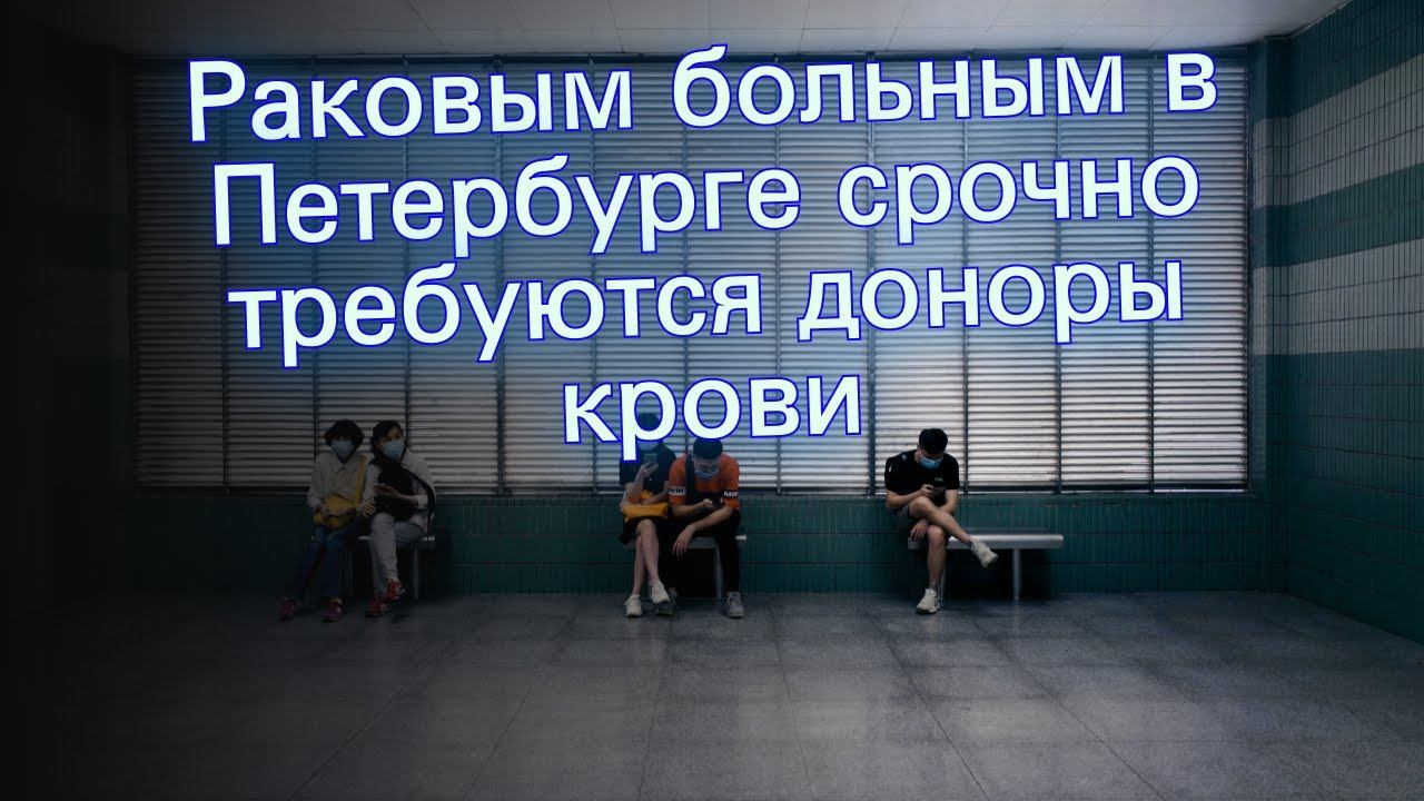 Раковым больным в Петербурге срочно требуются доноры крови смотреть онлайн