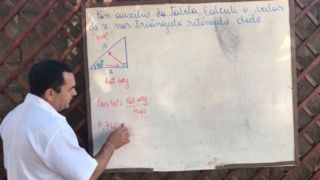 2º ano F - aula de Trigonometria ( sen x, cos x e tag x) cálculo apartir da tabela trigonométrica смотреть онлайн