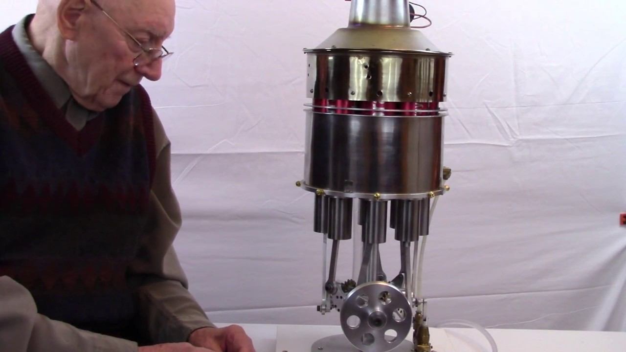 CRAZY 8-CYLINDER STIRLING ENGINE!!!! смотреть онлайн
