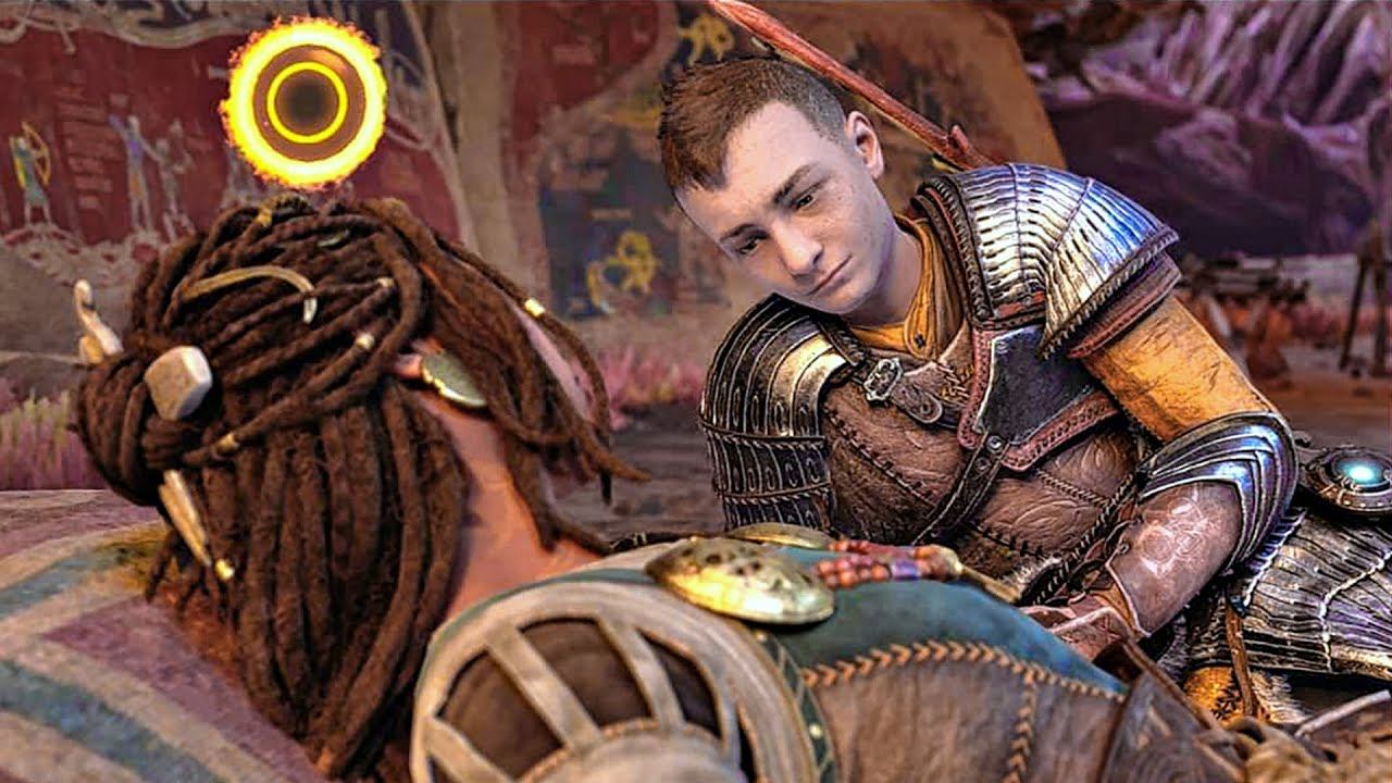 Atreus Gets A Girlfriend Angrboda Scene - God Of War 5 Ragnarok PS5 (4K 60FPS) Son Of Kratos