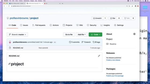 Hosting a project with GitHub смотреть онлайн