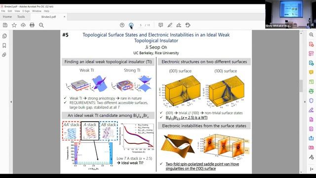 Poster Session I - RCQM Workshop on Topological Materials and Electron Correlations смотреть онлайн