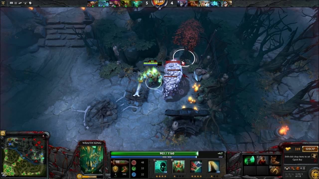 Dota 2 Wraith King Ranked Game Fast Satanic смотреть онлайн