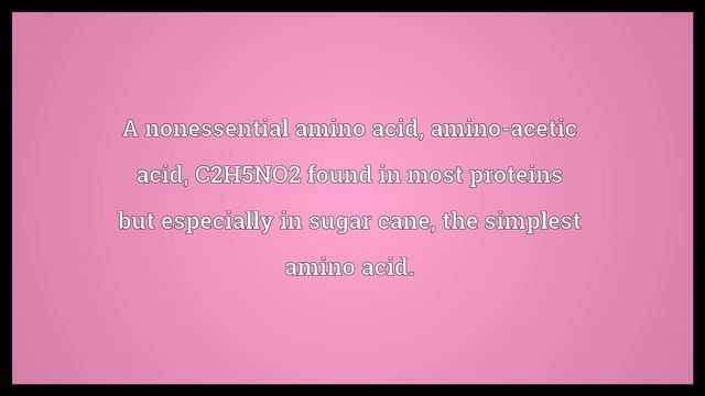 Glycine Meaning смотреть онлайн