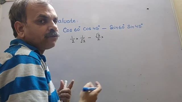 cos 60° cos 45° – sin 60° sin 45° смотреть онлайн
