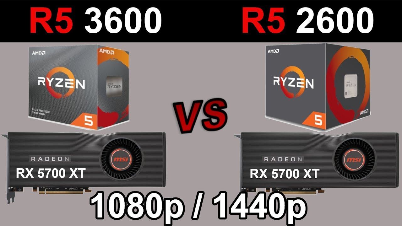 RX 5700 XT Ryzen 5 3600 vs. RX 5700 XT Ryzen 5 2600 | 1080p 1440p | 20 Games смотреть онлайн