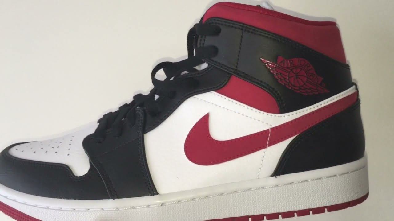 Quick Look At The Air Jordan 1 Mid Gym Red Black & Buy It now смотреть онлайн