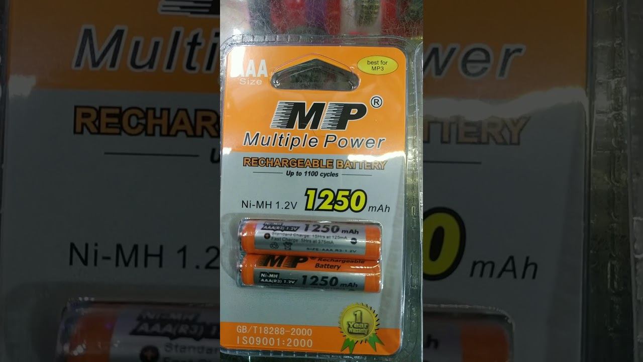 аккумуляторные батарейки ААА 1250 mAh смотреть онлайн