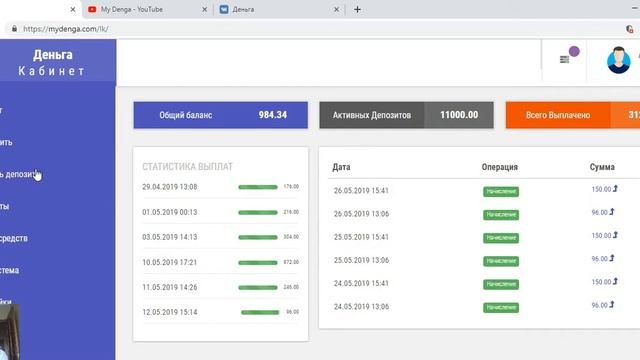 MYDENGA ! СТРАХОВКА 5.000 р ! ПОЯВИЛСЯ TELEGRAM ! + ВЫВОД СРЕДСТВ ! смотреть онлайн