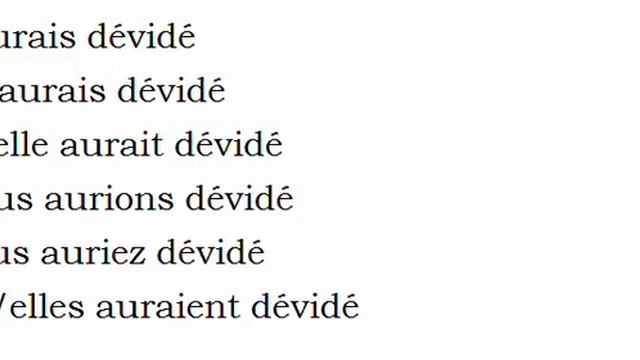 Изучение французского языка = Спряжение глаголов = Dévider смотреть онлайн