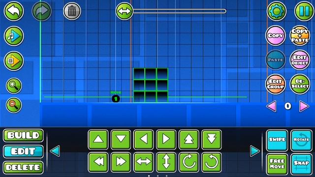 Как зделать в Geometry-Dash блоки чтоб рухолись смотреть онлайн
