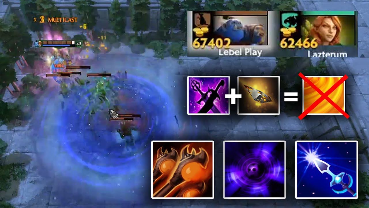 Dota 2 Custom Hero Chaos - Ogre Multicasting Midnight Pulse and Sacred Arrow смотреть онлайн