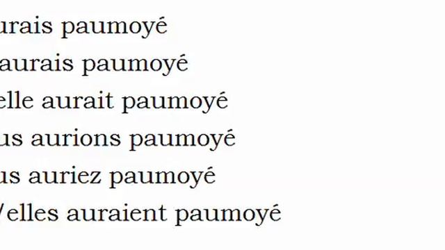 Изучение французского языка = Спряжение глаголов = Paumoyer смотреть онлайн