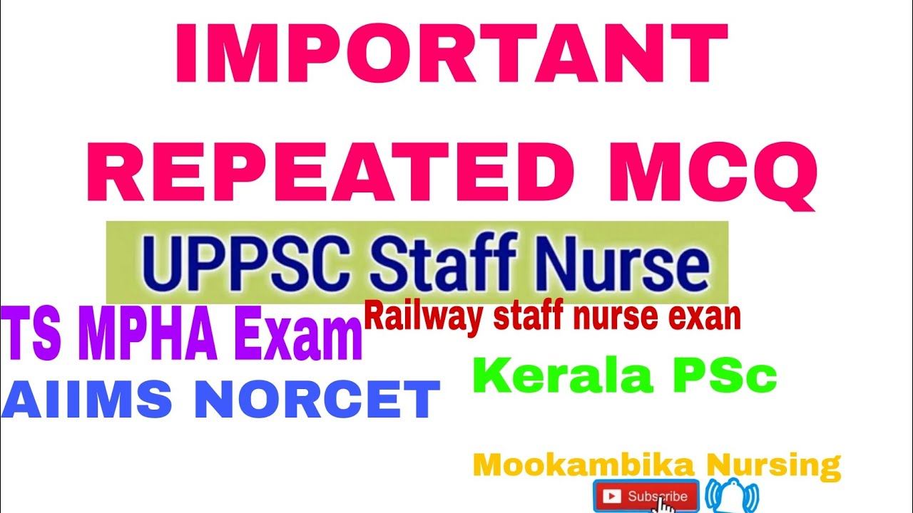 TS MPHA ,UP PSc, Most Important Repeated MCQ For staff nurse Exam Preparation//MCQ Series смотреть онлайн