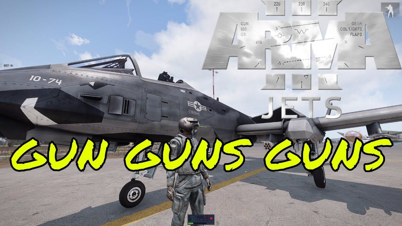 Arma 3 | Jets DLC | Short Flight and CAS Runs (A-164 Wipeout) смотреть онлайн