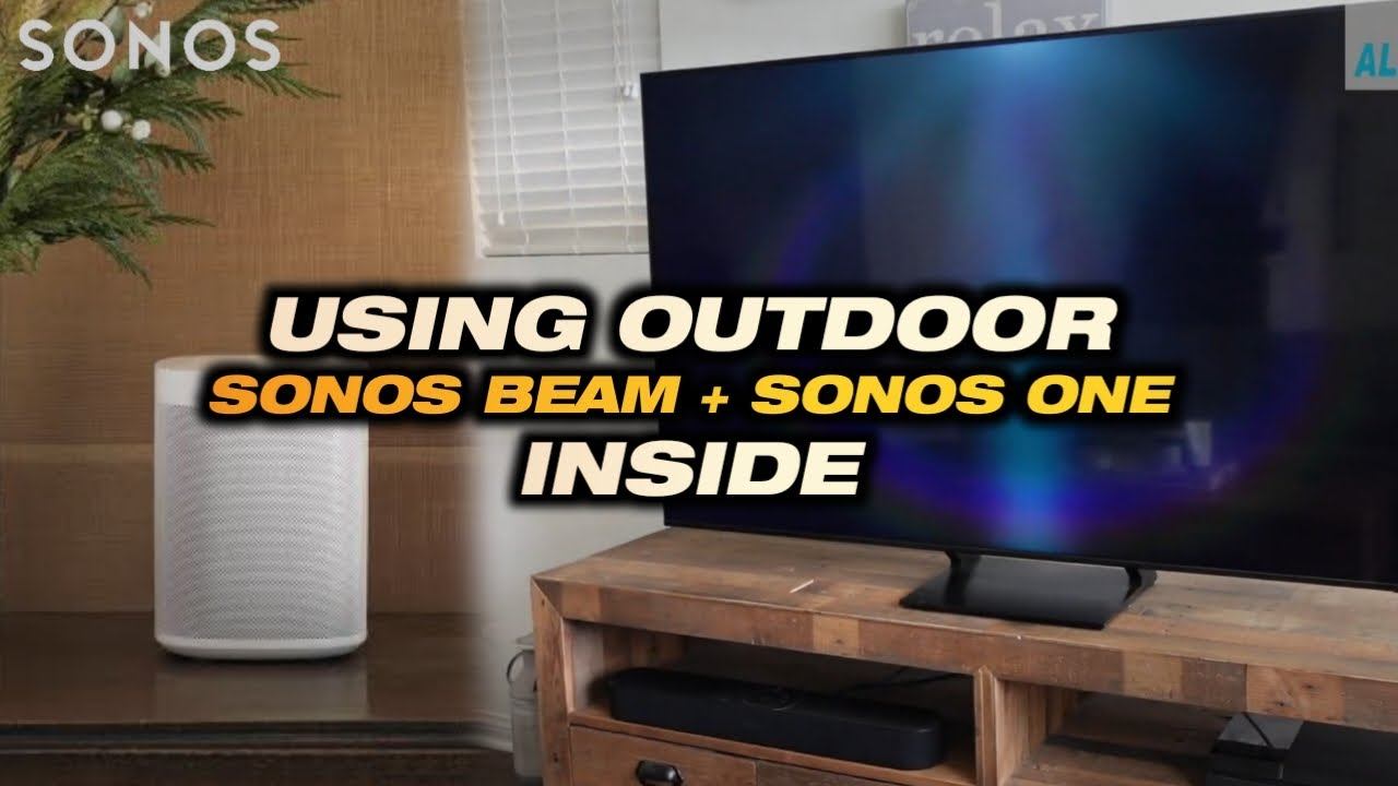 Using an OUTDOOR Sonos Beam + Sonos One Inside!! смотреть онлайн