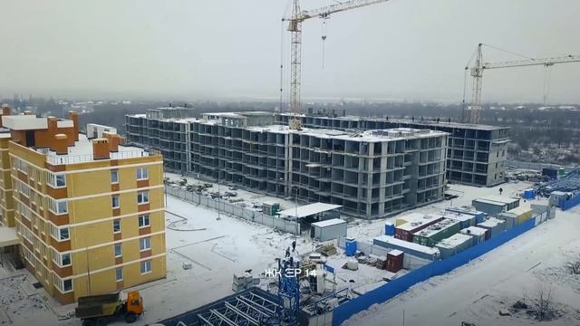 ЖК "Западная резиденция". Отчет о ходе строительства 14 ,15 и 9 литеров за январь 2022 смотреть онлайн
