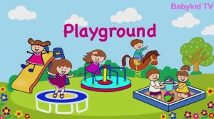 Playground vocabulary for kids / playground flashcards