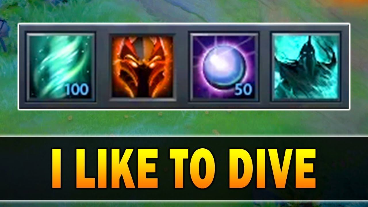 I LIke To DIVE Dispersion + Borrowed Time | Dota 2 Ability Draft смотреть онлайн