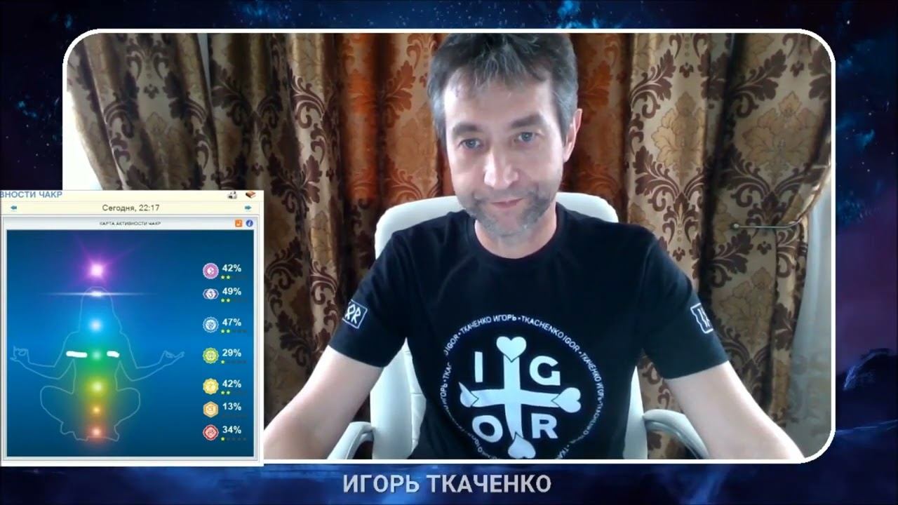 Воздействие на чакры человека энергией И раскрутка Игорь Ткаченко смотреть онлайн