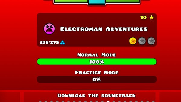 electroman adventure в geometry dash (13 уровень)