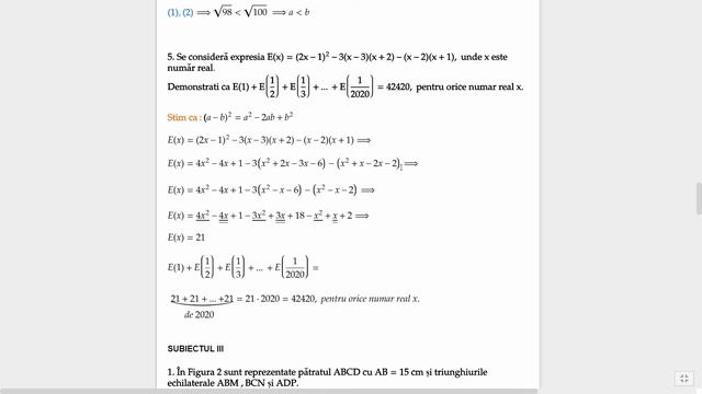 EVALUARE NATIONALA 2020 | Test Antrenament 7 Matematica Rezolvat смотреть онлайн