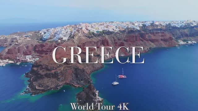 Greece 4K Drone Nature Film - Peaceful Piano Music - Stunning Beautiful Nature смотреть онлайн