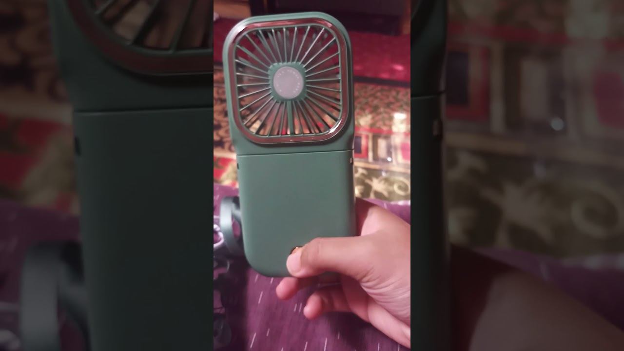 Kipas Angin Mini Halter Folding Fan Powerbang Beli Di Shoppe Harga Murah Cuma 150k
