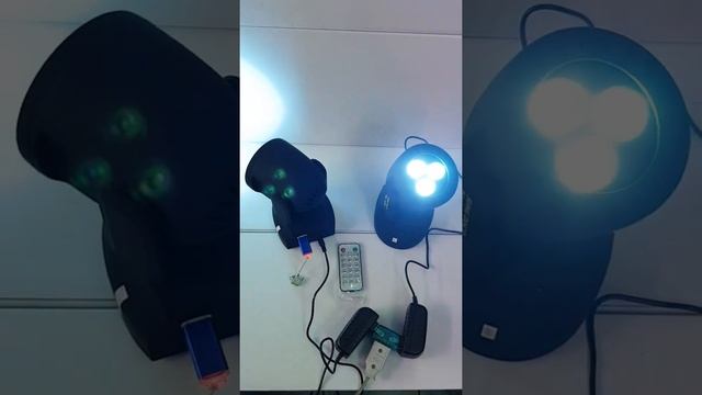 Mini Moving Head LED 3 ดวง + ลำโพง MP3 смотреть онлайн