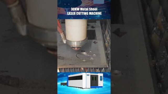 30kw/30000W Metal Sheet Laser Cutting Machine Cutting 10mm Stainless Steel смотреть онлайн