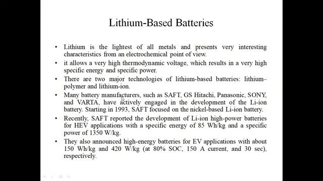 UNIT 4.1 : Energy Storage in Electric Vehicle and Hybrid Vehicles смотреть онлайн