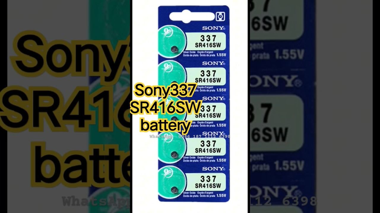 Sony 337 SR416SW Battery 1.55V Button battery Silver Oxide Watch Battery SR416S button battery смотреть онлайн