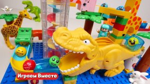 Обучающий конструктор для детей. Лабиринт ASMR с шариками: ДИНОЗАВРЫ