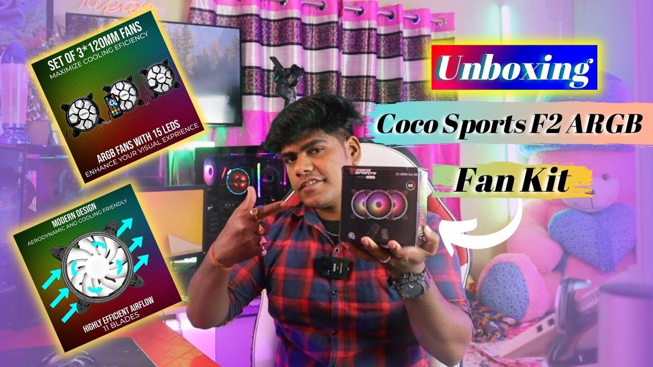 Coco Sports F2 Argb Fankit Unboxing 2023 in Hindi | Best Argb Fankit under 2K|Coco Sports rgb Fanki смотреть онлайн