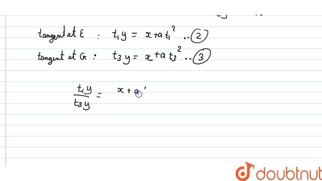 On the parabola `y^2 = 4ax`, three points `E, F, G` are taken so that their ordinates are in смотреть онлайн