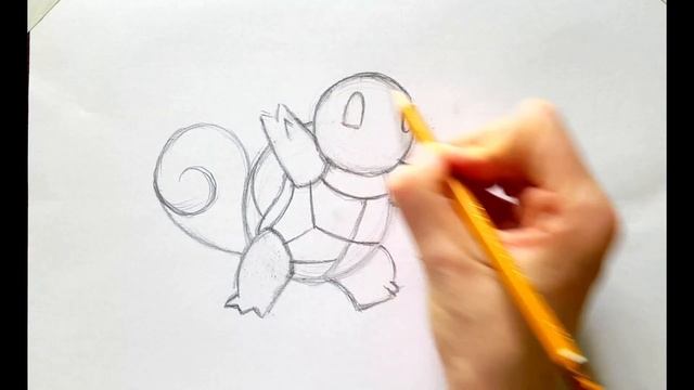 Как нарисовать Покемона Сквиртла | How To Draw  A Squirtle