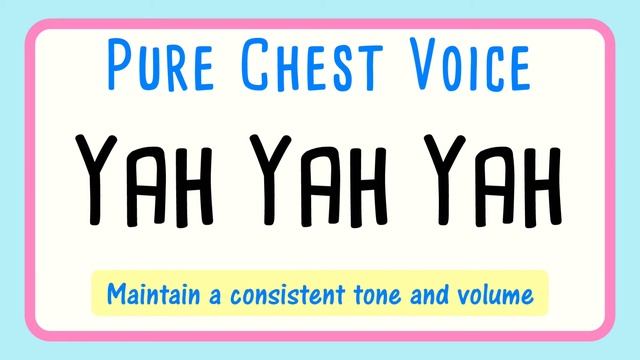 Chest Voice Vocal Exercise | Yah Yah | How to Sing Low Notes смотреть онлайн