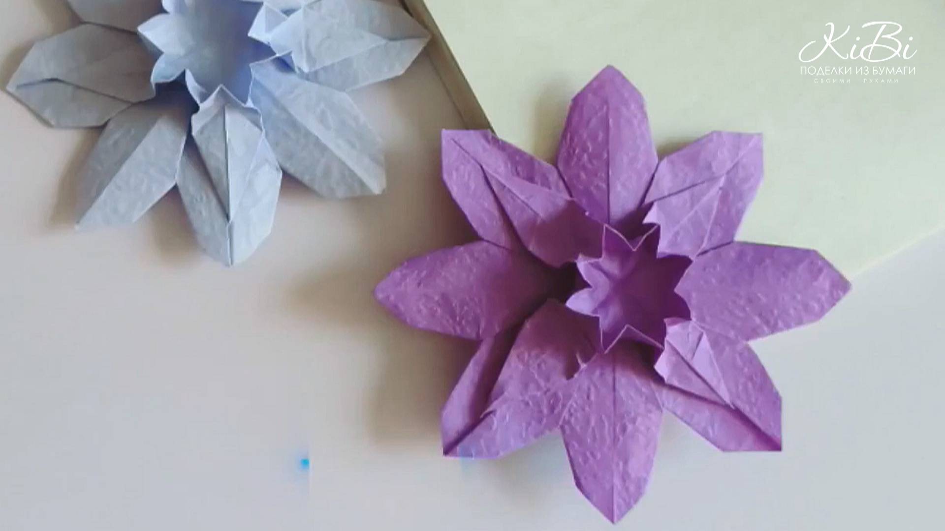 Цветок из бумажной салфетки | Поделки из бумаги своими руками | DIY смотреть онлайн